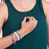 Porcelaine violette | Céramique Lumos | Bracelet Vitalité Macramé